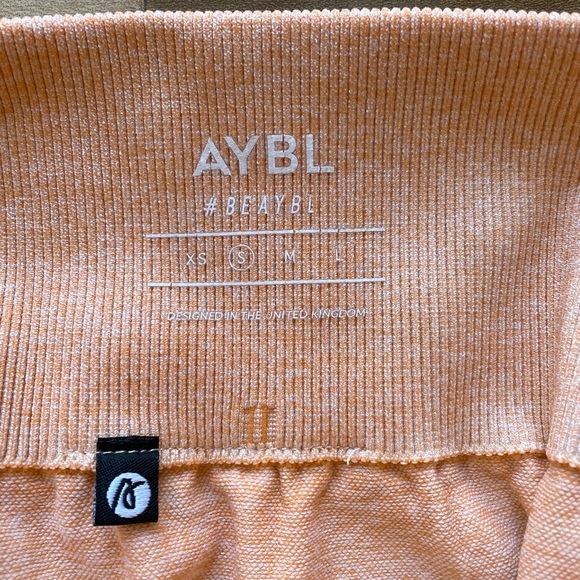 AYBL Orange Seamless Shorts- S - Picture 4 of 5